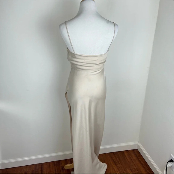 BHLDN Freya Satin Charmeuse Dress Anthropologie Size 2 - Picture 8 of 16